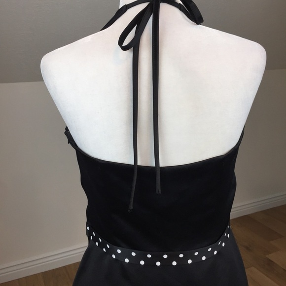 Vintage Gunne Sax X Jessica McClintock Black Polka - Picture 6 of 10